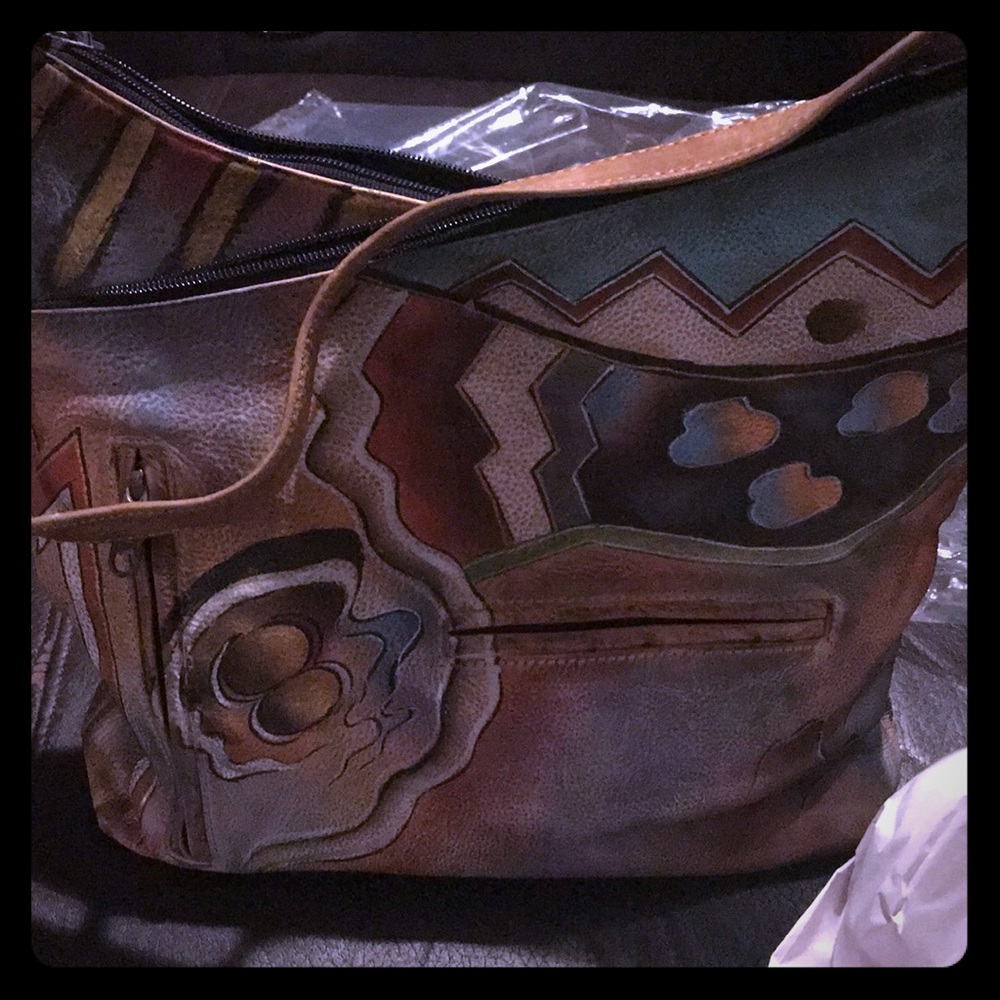 SOLD - Anuschka Hand Painted Bag